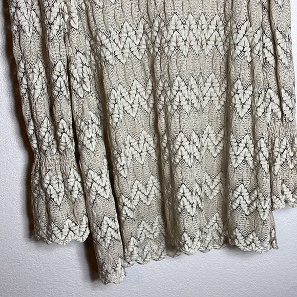 Free People Simone Lace Dress Size Small In Neutral Cream Tan - Picture 10 of 12